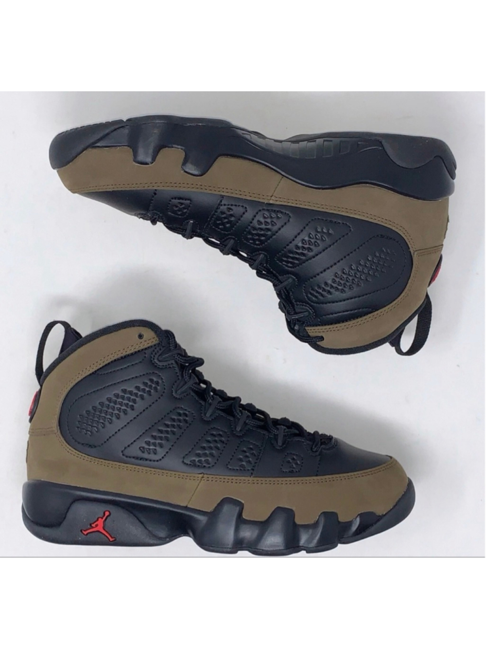 Nike Air Jordan 9 Retro GS Light Olive HV4574-030 boys Size 5.5y Women’s size 7 - Picture 4 of 4